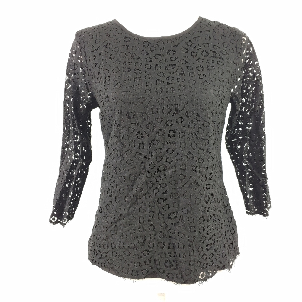 J. CREW LACE PULLOVER TOP